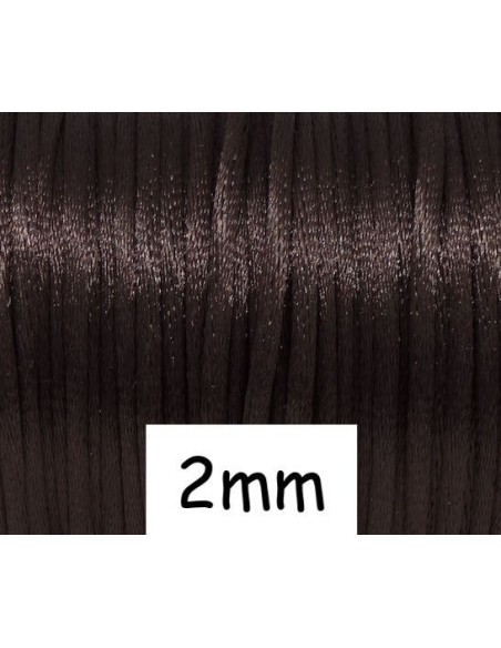Cordon Queue de rat 2mm marron foncé pas cher
