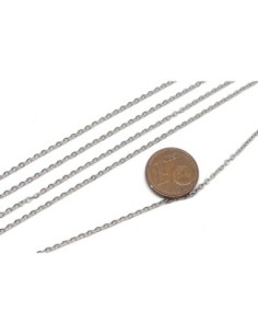 chaîne argenté en métal acier inoxydable maillon forçat très fin 2