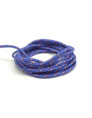 corde nylon pas chère  2mm bleu, rouge et blanc paracorde