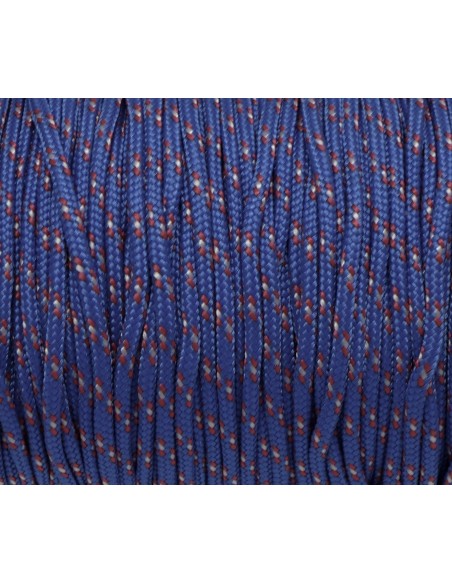 paracorde pas chère 2mm bleu, rouge et blanc cordon nylon tressé, gainé