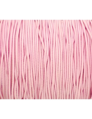 fil élastique 1mm de couleur rose pâle