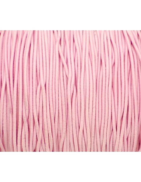 fil élastique 1mm de couleur rose pâle