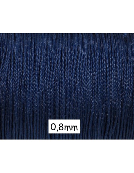 Fil de jade 0,8mm bleu marine - idéal noeud coulissant - WRAP - SHAMBALLA