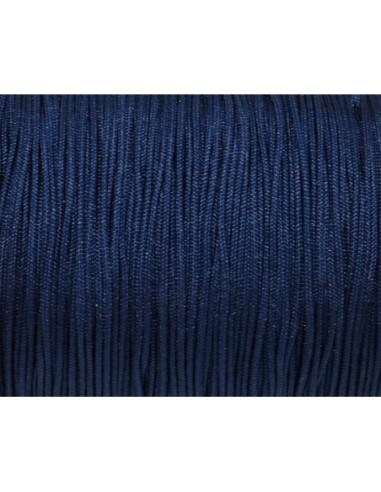 Fil nylon synthétique tressé 0,8mm bleu marine - idéal noeud coulissant - WRAP - SHAMBALLA