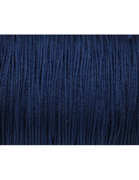 Fil nylon synthétique tressé 0,8mm bleu marine - idéal noeud coulissant - WRAP - SHAMBALLA