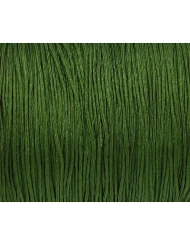 Fil de jade 0,8mm vert olive - fil nylon tressé - shamballa - wrap