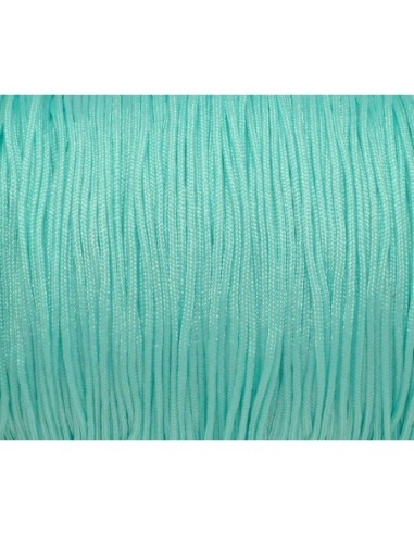 Fil pour bracelet shamballa, wrap bleu vert clair