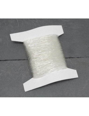 Fil élastique transparent 0,8mm de diamètre - fil crystal élastique