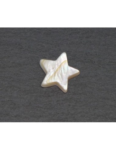Perle nacre en forme d'étoile unique