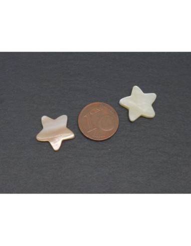 Perle nacre étoile 15mm pas chère