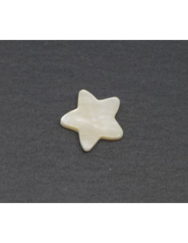 Perle en nacre pour des créations de bijoux uniques : étoile