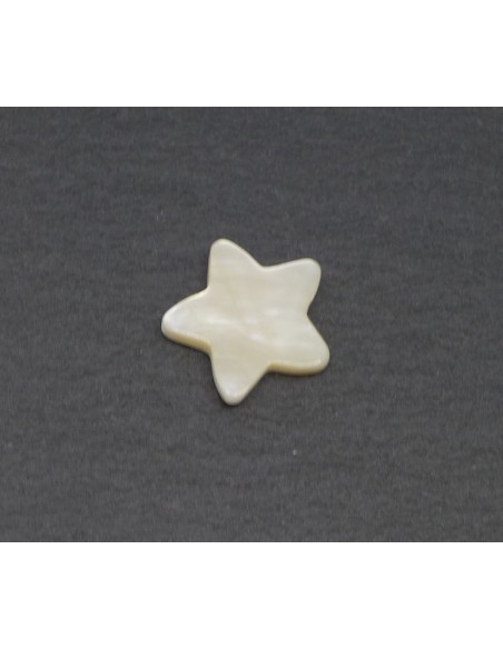 Perle en nacre pour des créations de bijoux uniques : étoile