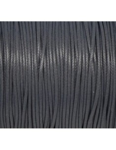 Cordon polyester enduit 1mm souple gris foncé, ardoise brillant 2