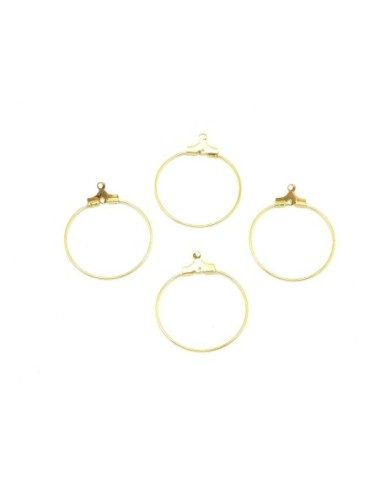 créole en métal doré 25mm