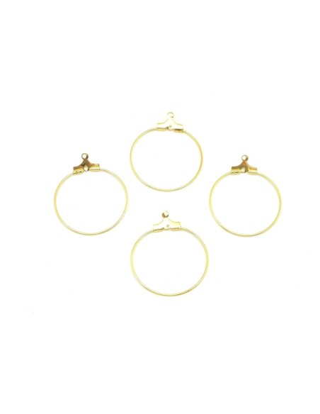 créole en métal doré 25mm