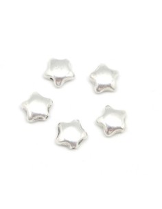 perle argenté étoile en métal argenté pas chère 2