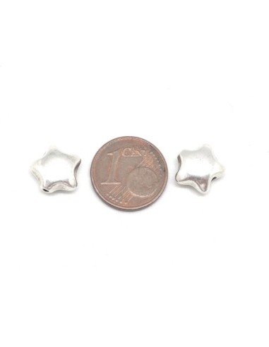 perle argenté en forme d'étoile