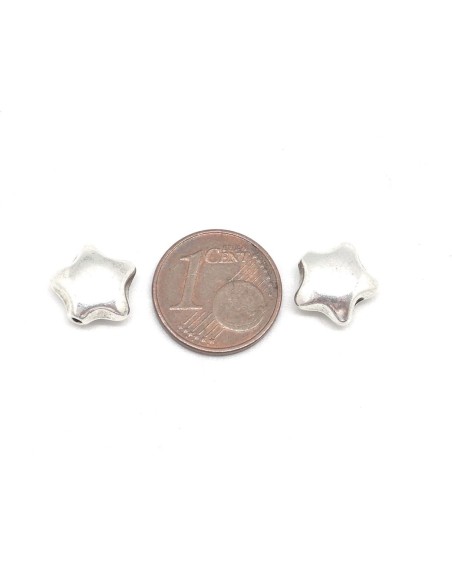 perle argenté en forme d'étoile