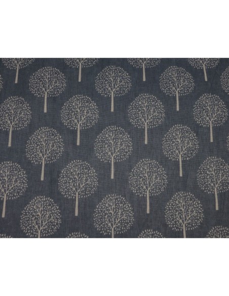 tissus gris motis arbre de vie beige 70cm X 95cm
