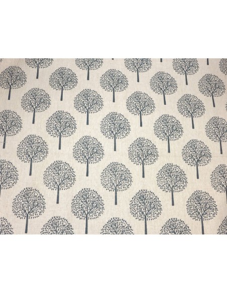 tissus beige motif arbre de vie gris 70cm X 95cm