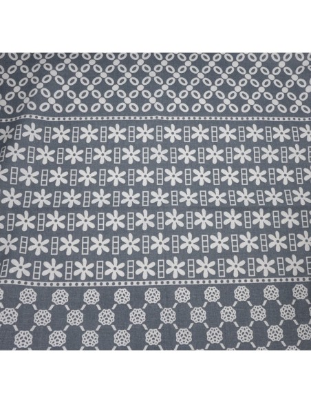 tissus gris à motif géométrique beige 70cm x 95cm