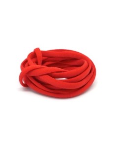 Cordon lycra élastique stretch 4mm style spaghetti rouge vif