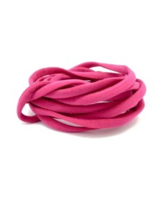 2m Cordon lycra élastique stretch 4mm style spaghetti rose fuchsia