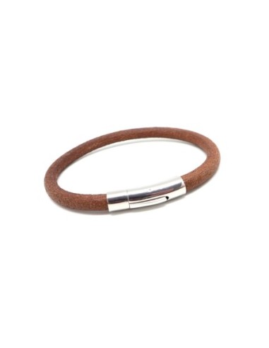 bracelet homme cuir et fermoir acier inoxydable à créer
