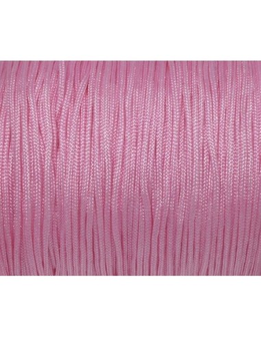 Fil nylon tressé 1mm rose barbe à papa - idéal noeud coulissant - WRAP - SHAMBALLA