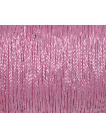 Fil nylon tressé 1mm rose barbe à papa - idéal noeud coulissant - WRAP - SHAMBALLA
