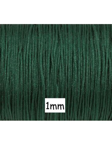 Fil de jade 1mm vert foncé - idéal noeud coulissant - WRAP - SHAMBALLA
