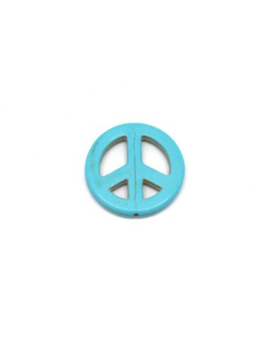 Peace and love bleu turquoise 35mm