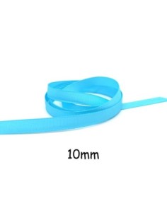 ruban gros grain de largeur 10mm souple bleu azur