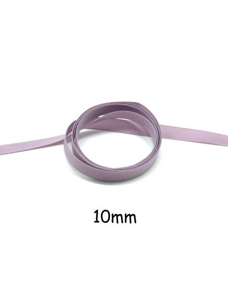 ruban gros grain souple parme, mauve 1cm de large