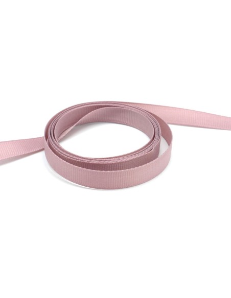 galon gros grain souple uni vieux rose clair 7mm