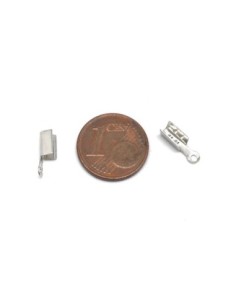 Embout serre fil en métal argenté pour cordon suédine de 3mm par exemple 2