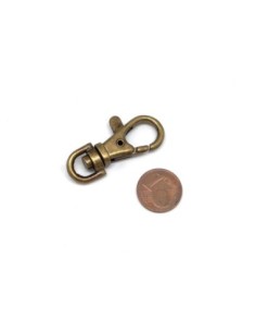 Mousqueton bronze en métal pour porte clé, sac 2