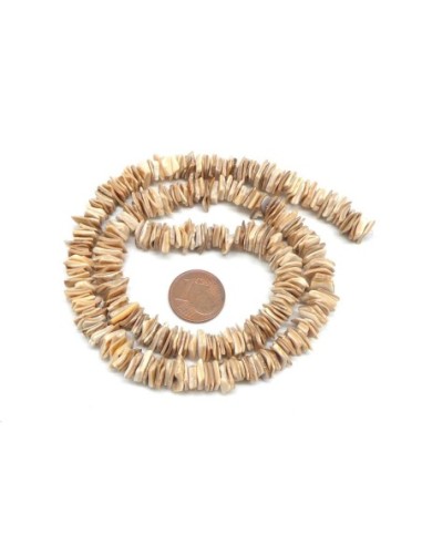 perle intercalaire naturelle Chips 5mm - 8mm style coquillage ethnique