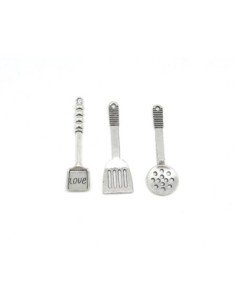 Breloque ustensile de cuisine argenté 2