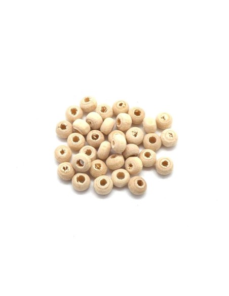Perle ronde en bois 4mm bois naturel peuvent être peinte