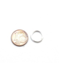 Anneau de jonction épais fort résistant 12mm x 1,6mm en métal argenté brillant anneaux brisés 2