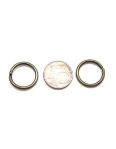 anneau de jonction épais, résistant 16mm x 1,9mm en métal couleur bronze - Anneau ouvert 2