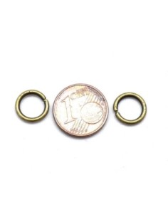 Anneau de jonction épais 10mm x 1,4mm en métal de couleur bronze 2
