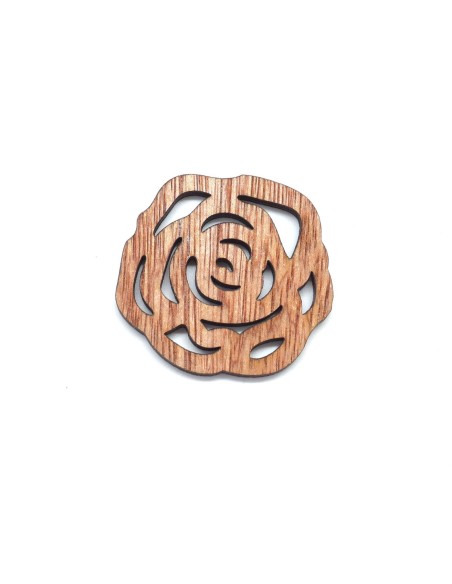 Connecteur rose en bois pas cher pour scrapbooking, bijoux
