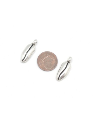 Pendentif piments en métal argenté