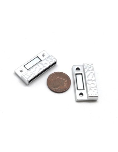 Fermoir magnétique de 25mm en métal argenté