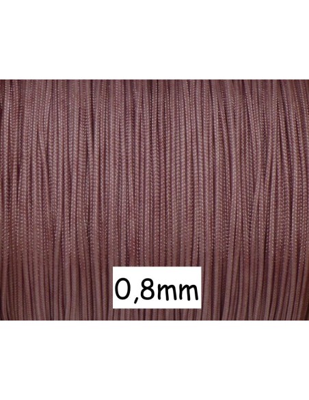 Fil de jade 0,8mm de couleur vieux rose - Bracelet WRAP - SHAMBALLA
