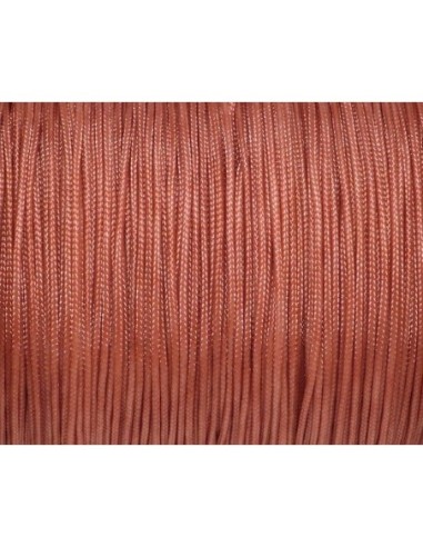 Fil nylon tressé pour bracelet d'amitié, bracelet wrap rose corail
