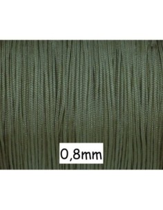 Fil de jade 0,8mm vert amande - idéal noeud coulissant - SHAMBALLA-WRAP