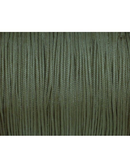 Fil nylon tressé 0,8mm vert amande - idéal noeud coulissant - SHAMBALLA-WRAP